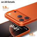 TORRAS for iPhone 17 Pro Case, Slim Fit, Ultra Thin Lightweight Minimal Design, Secure Grip & Silky Touch, Anti-Scratch Hard PC Cover for iPhone 17 Pro Phone Case 6.3in, OriginFit, Cosmic Orange