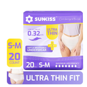 SUNKISS Ultra Thin Incontinence Underwear for Women, Fast-Absorbing & Super Soft Postpartum Diapers, Disposable Adult Pull Ups, Small/Medium, 20 Count