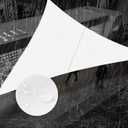 SUNNY GUARD Waterproof Sun Shade Sail 12' x 12' x 12' White Triangle UV Block Sunshade for Backyard Yard Deck Patio Garden Outdoor Activities and Facility(We Make Custom Size) (1 2' x 1 2' x 1 2' waterproof)