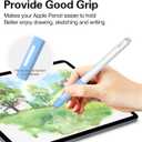 Pencil Case Compatible with Apple Pencil 2nd Generation Cover Sleeve,Silicone Translucent Duotone[with 10 Silicone Tip Cover],Support Magnetic Wireless Charging (Sky Blue)
