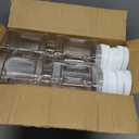 12 Pcs Clear Plastic Storage Jars with Lids 27 oz Wide-Mouth Refillable Paint Storage Containers for Candy, Food, Beads,Lotion