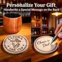 Charred Wooden Bourbon Drinking Glass Whiskey Tumbler - Wooden Old Fashioned Glass Made of Oak Great Whiskey Gifts for Men (1), 16.9 Ounces (EXP 11/25/26)