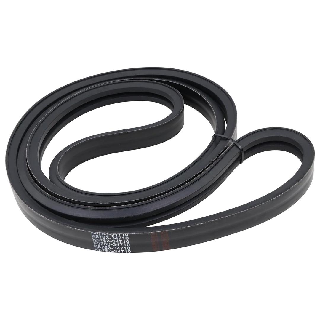 K5763-34710 Mower Deck 2 Band Belt Fit for Kubota RCK60 RCK60B RCK60D Series 60" Deck Mowers Replace# K5371-34710 K5763-34712 K7563-34710 (1-1/8" x 120")