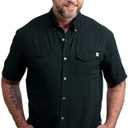 HUK Tide Point Solid Short Sleeve Shirt, Button Down for Men XL