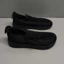 ZOVE Wide Toe Box Shoes for Men Extra Wide Width Sneakers Non-Slip Ultra Light Wide Tennis Running Shoes Breathable Casual Walking Sneakers Diabetes Workout Gym Jogging Sports, Size 8 Wide (Full Black)