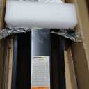 MaxxHaul Motorcycle Wheel Chock HeavyDuty Steel Front Tire Stand Fits 15" to 22" Wheels Self Locking Cradle for Trailers Garages and Shops 1800 lb Capacity Black Powder Coat (70271)