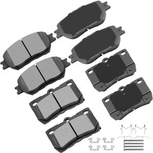 cciyu D908 D1113 8pcs Front & Rear Ceramic Brake Pads Kits 2006 For Lexus GS300, 2009-2013 For Lexus IS250