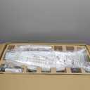 52 Inch Quiet DC Motor White Ceiling Fan with Light Remote Control, Indoor 3 Blade Modern Ceiling Fan for Bedroom Living Room