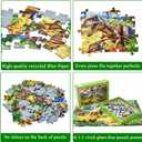 Dinosaur World 100 Piece Puzzle for Kids Ages 5-8 - Children's Learning Educational Toy Gift for Girls 5-10 Years Old (15" X 10")