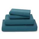 Cosy House Collection Luxury Bamboo Sheets - Blend of Rayon Derived from Bamboo - Cooling & Breathable, Silky Soft, 16-Inch Deep Pockets - 4-Piece Bedding Set - Full, Dark Teal 