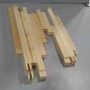 Hotop 6 Set Stretcher Bars for Needlework 6 Sizes Wooden Canvas Stretcher Bars for Needlepoint Embroidery Stitch Frame Set Bundle with Crafts (6 Size,Natural)