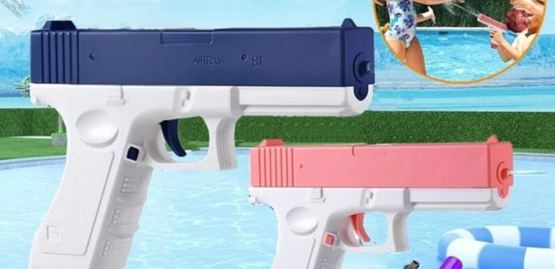 PECMPO XWater Upgrade Version Gun Water For Boys And Adults Blue And Pink