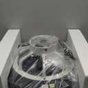 LEDIARY 20 Inch Low Profile Ceiling Fans With Lights, Led Bladeless Ceiling Fan, Remote Control Enclosed Flush Mount Ceiling Fan With Timming, 3000-6000K, 6 Wind Speed, 3000LM, 57W-Black