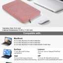 DOMISO Laptop Case Computer Sleeve Bags for 16 inch MacBook Pro M4/M3/M2/M1 Pro/Max A3403 A3186 A2991 A2780 A2485 A2141,Compatible with 15.6 inch HP Lenovo Dell XPS 16, Pink
