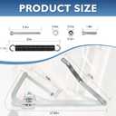 Premium 55-2 Attic Ladder Hinge Arms with Springs | Compatible with Werner Mk5, WU2210, W2208, W2210 Sttic Ladder Spring Replacement Kit| Heavy Duty Galvanized Material