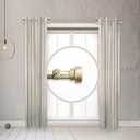 1 inch Side Curtain Rod 12-20 inch (Set of 2) - Gold