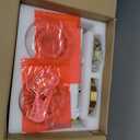 Gold Battery Operated Wall Sconce Set of 2, Wireless Rechargeable Sconces Wall Lighting with Remote Control, LED Dimmable Wall Lights with Opal White Glass Shade, 12 Colors RGB & 3 CCT Bulb