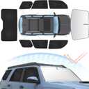 8PCS 4Runner Sun Shade for Toyota 4Runner 2010-2024 Full Privacy Side Rear Window Shade Cover Foldable Sun Visor Protector Blocks UV&Heat 4Runner Interior Accessories