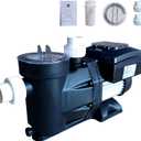 High-Efficiency Variable Speed Pool Pump 1.5HP - 220V for Above/In Ground Swimming Pools | 3000-8000 GPH High Flow | Energy Saving, Quiet, ETL Certified (with Filter Basket)