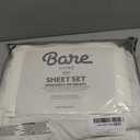 Bare Home Queen Sheet Set - 1800 Ultra-Soft Microfiber Queen Bed Sheets - Double Brushed - Deep Pockets - Easy Fit - 4 Piece Set - Bedding Sheets & Pillowcases (Queen, Cream)