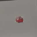 Tondiamo 20 Pcs Megaphone Cheer Keychain Bulk Cheer Gifts Cheerleader Pom Pom Bag Tag Cheerleader Acrylic Luggage Keychain Valentines Gift (Red)