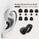 Fita+ Soft Ear Plugs for Sleeping, 7 Pairs XS/S/M/L, Reusable Noise Reduction Ear Plugs up to 33dB, Noise Cancelling for Work, Focus, Sleep - Black