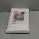 MIULEE Natural White Linen Curtains 86 Inch Long for Bedroom Living Room, Soft Thick Linen Textured Window Drapes Semi Sheer Light Filtering Rod Pocket Back Tab Neutral Farmhouse Cream Ivory 2 Panels