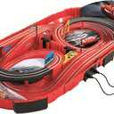 Carrera Speed Arena Disney Pixar Cars - Portable Slot Car Race Track Includes 2 Cars Lightning McQueen and Dinoco Cruz - Battery-Powered Beginner Toy Racing Set for Kids Ages 3 Years and Up