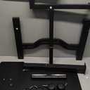 SHW 28.75" to 40.5" Height Adjustable Rolling Laptop Cart with Tilting Desktop and Side Shelf, Black