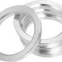 X AUTOHAUX 4pcs OD 87.1mm to ID 67.1mm Aluminium Alloy Car Hub Centric Rings Wheel Bore Center Spacer