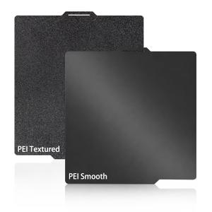 Bambu X2D P2S P1S A1 Smooth PEI Textured PEI Build Plate for BambuLabs X2D X1 X1C X1E P1P P1S A1 P2S,Flexible Spring Steel Sheet Bambulabs 3D Printer Platform 257x257mm(Smooth Textured PEI)