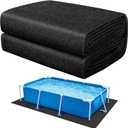 9.7x6.7ft Rectangular Pool Liner Pad for Above Ground Swimming Pools,Thickened Under Pool Mat Padding,Pools Bottom Liner Protector to Prevent Punctures & Extend Liner Life
