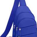 Tuwubi Crossbody Bags for Women, Sling Bag for Men, Small Hiking Backpack Anti Theft Lightweight for Outdoors Travel (M, Royal Blue)