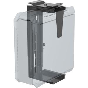 Suptek Adjustable Under Desk and Wall PC Mount, 3.94 to 11.61 inch Wide Computer Case CPU Hanger Holder 360 Degree Rotatable Under-Desk PC Hanging Stand Holder Mount (ZJJ001L)