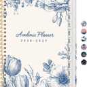 2 x ZOTIA Planner 2026-2027 Weekly & Monthly Calendar Planner Jul 2026-Jun 2027 | Teacher and Student Calendar Agenda Book with Tabs, 6.3" x 8.5", Ideal for School and Office, Floral Planner, Blue Elegance
