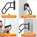 Handrails for Outdoor Steps 22.8" Stair Railing Indoor1-3 Step, U-Shaped Safety Handrails for Kids, Elderly, Pregnant Women, Disabled(Upgraded U-Shaped handrail)