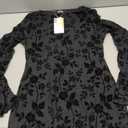 BTFBM Women Floral Wedding Guest Dress Spring 2026 Casual Long Sleeve Crew Neck Flowy Party Cocktail Mini Dresses, M