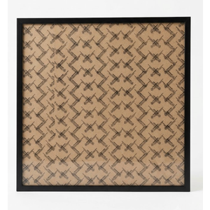 Wall Photo Frame 53x53 cm / 53 x 53 cm, Frame Black, 3 cm wide, Wood Picture Frame