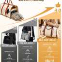 Travel Garment Luggage Duffle Bag For Women And Men, Waterproof Beige | Capacity: 45L, Feature: waterproof, smooth zipper, Use: business, weekends & trips, Color: Beige