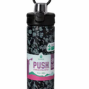 Manna™ Push™ Stainless Steel Bottle - Black