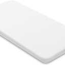 Lisara Baby Bassinet Mattress, 47 x 23.6 Dual Sided Gel Memory Foam Mattress with Waterproof, Removable Ice Silk Cover, Fit for ADOVEL, BabyBond, ANGELBLISS and ELEMARA Baby Bassinet Bedside Crib