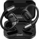 Picun Open Ear Headphones, Bluetooth 5.4 Wireless Earbuds with LED Display, Snug Fit Ear Hooks, Multipoint Connection, IP54 Waterproof, Mic Clear Calls, 40H Playtime Sports for Running Workout - Black