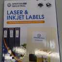 1 3/4" X 2/3" Matte White Return Address Labels (250 Sheets, 15000 Stickers) Mailing Labels for Envelopes, File Folder Stickers for Laser & Inkjet Printers - Spartan Industrial Template R003