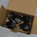 HOLKIE Office Chair Wheels Replacement 11x22mm Universal Fit 2 Inch Rubber Heavy Duty Casters for Carpet Hardwood Floors Gaming Desk Chair Roller Wheels Set of 5 Black Ball Casters Smooth & Silent