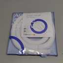 AGPTEK White Cable Sleeve Cover, 2 Pack 5ft - 1.2 inch Desk Cord Organizer Cable Hider, Home Office Wire Management Computer TV Wire Loom Tubing, Pet Proof Cord Protector, from Cat Dog Chewing, White