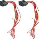 Carbhub 2 Pcs 10 Pin Headlight Wiring Adapter Plug Fit for Audi A3 VW Jetta Mk4 Replace 1J0973735, 1J0 973 735