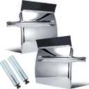 Stainless Steel Quarter Fender For Semi Truck 24”x24”, 1 Pair(Triangle)