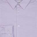 Calvin Klein Boys' Long Sleeve Patterned Dress Shirt, Button-Down Style with Cuffs & Shirttail Hem (Purple)
