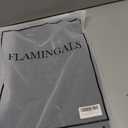 Flamingals Straight Leg Pants for Women Mid Rise Casual Front Patch Pocket Design Solid Seam Pants