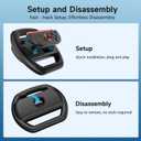 JCMO Steering Wheel for Nintendo Switch 2, Racing Wheels for Mario Kart Wolrd 8 Deluxe, 4 Pack Switch 2 Mario Kart Steering Wheel for Nintendo Switch 2 (2025) Accessories (Blue, Orange and 2 Black)